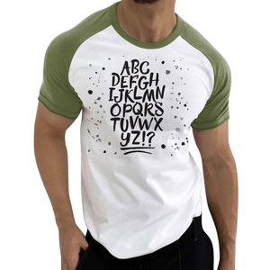 Heren t shirts pack of heren zomer casual print kleurblok raglan korte mouwen ronde zwarte button down shirt lange slevemen's