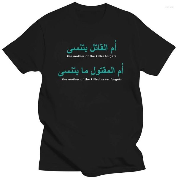 T-shirts pour hommes Palestine Arabe Arbre Chemise Graphique Vintage Tee Printemps Mâle Ras Du Cou Caractère Bâtiment