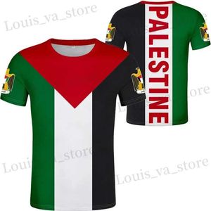 T-shirts masculins Palestine drapeau 3D T-shirt pour hommes imprimés Summer Tops T T-shirt Overs T-shirt décontracté O-Neck Slve Strtwear T240419