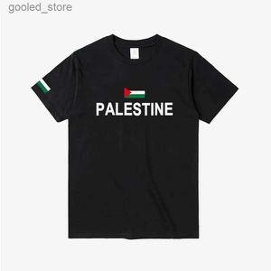 T-shirts pour hommes Palestine Drapeau palestinien T-shirt Mode Jersey Nation Team 100% coton T-shirt Tees Country Sporting Gyms PS PSE Top Q240316
