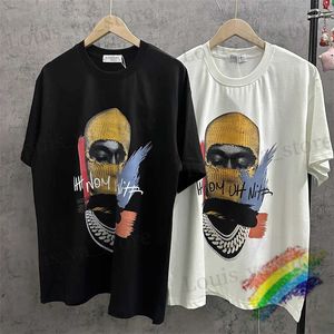 Heren t-shirts paris ih nom uh nit kleurrijk gemaskeerde man print t shirt mannen vrouwen beste kwaliteit casual top ts t-shirt t240419