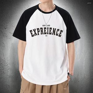 T-shirts pour hommes Patchwork Hommes Vêtements de mode Été Hip Hop Streetwear Casual Tops à manches courtes Breathe