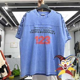 T-shirts pour hommes Patchwork Tie Dye Vintage RRR123 T-shirt Hommes Femmes Meilleure qualité Tissu lourd Tee Tops surdimensionnés Harajuku T221130