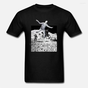 T-shirts pour hommes PEE WEE HERMAN 1ER HOMME SUR LA LUNE HUMOUR - DESIGN RARE PERSONNALISÉ PLEIN DEVANT DE LA CHEMISE