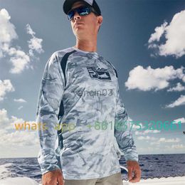 Heren T-shirts Pelagic Gear Fishing Shirt Sunblock Shirt met lange mouwen Visshirt voor heren Lange mouw Zonbescherming Uv Upf 50+ T-shirts 2023 J230602