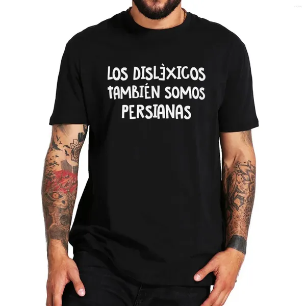 Camisetas para hombre, camisetas para personas con discapacidad de lectura también son ciegas, camisetas de regalo Y2k de Humor español, camisetas de algodón suave Unisex de talla europea