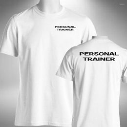 Camisetas para hombre, camiseta de entrenador Personal para hombre, ropa de instructor de gimnasio, entrenamiento de Fitness, camiseta de marca informal divertida de verano 2022 para hombre