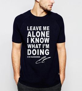 T-shirts homme personnalité laissez-moi seul je sais ce que je fais lettres 2023 été coton décontracté Streetwear T-Shirt 8 couleurs