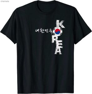 T-shirts voor heren gepersonaliseerd Koreaanse Korea vlag Souvenir T-shirt. Premium katoenen korte mouw o-neck heren t-shirt nieuw S-3XL