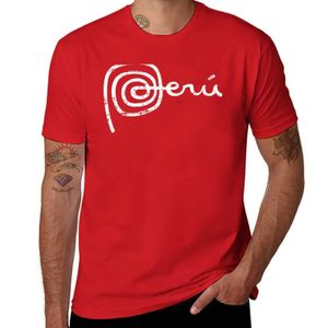 T-shirts voor mannen Peru en Marca?Esthetische kleding gewoon wit t-shirt voor Menl2403