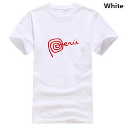 T-shirts pour hommes Pérou Machu Picchu Logo T-shirt femme T-shirt en coton