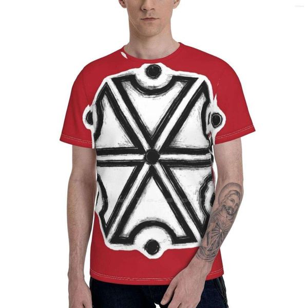 Camisetas para hombre Perun Slavic God Of Thunders Symbol (Iphone Red Version) Tendencia de moda Young Handsome 3D Camiseta Slavs Power