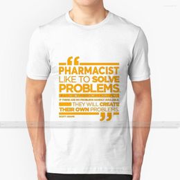 T-shirts pour hommes Pharmacien - Aime résoudre les problèmes Chemise T-shirts d'été en coton pour femmes Est Top