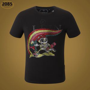 T-shirts pour hommes Phillip Plain Hommes designer PP Skull Diamond t-shirt Manches courtes Dollar Ours brun Marque O-Neck haute qualité Skulls TShirt WM230209