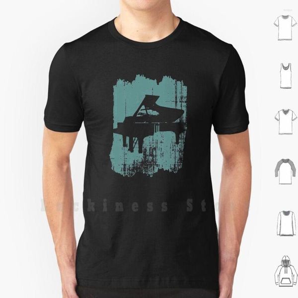 Camisetas para hombre, camisa de músico de Piano, talla grande, Idea de regalo de algodón, sintetizador de teclado, instrumento Musical, música es vida