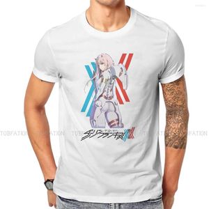 Heren T-shirts Pilot Suit Casual TShirt Darling In The Franxx Zero Two Cartoon Style Tops Comfortabel shirt Mannelijke Tee Uniek cadeau-idee