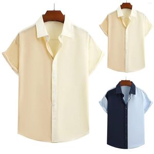 T-shirts pour hommes Pimp Men Mens 3D Digital Printing Pocket Buckle Revers Long Sleeve Shirt Medium For