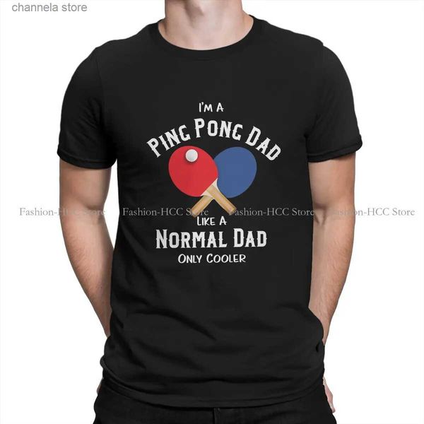 Camisetas para hombre Ping Pong Tenis de mesa Cuello redondo Camisetas originales Personalizar Camiseta para hombre Poliéster Hipster Ropa T231204