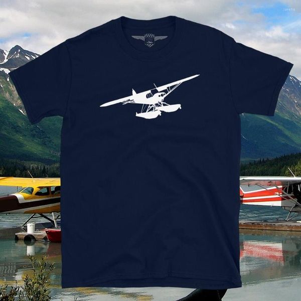 Camisetas para hombre Piper Super Cub Auf Schwimmer Silhouette Shirt