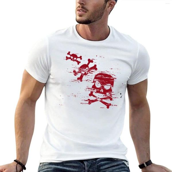 Camisetas para hombre con ilustraciones de calavera pirata, camiseta de manga corta, camisa divertida, blusa, ropa para hombre