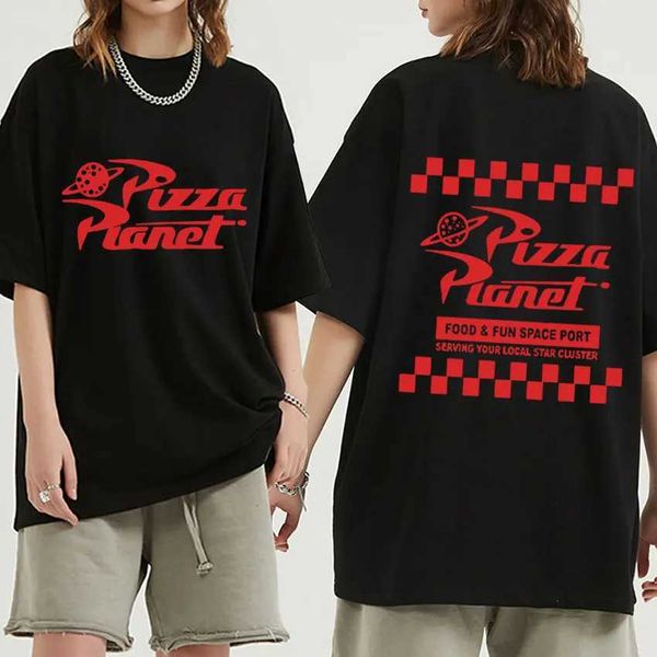 T-shirts masculins Planet Planet Print Graphic T-shirt Summer Men Fashion T-shirt Unisexe 100% coton Slve T-shirts Tops Strtwear T240425