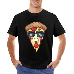 T-shirts pour hommes Pizza Imprimer Hommes T-shirt Chemise en coton d'été pour noir à manches courtes T-shirt surdimensionné Casual Y2K Vêtements Harajuku Top Tees