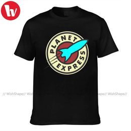 Heren T-shirts Planet Express Tee Shirt Leuke Korte Mouwen 100 Katoenen T-shirt Streetwear Grafische T-shirt Plus Size Mannen t221006