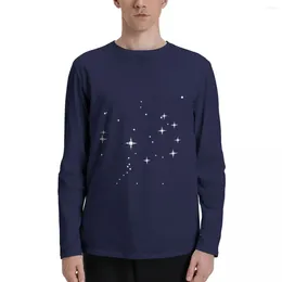 Heren t shirts pleiades star cluster-constellatie illustratie lange mouw t-shirts t-shirt voor een grafisch voor een jongen zweetheren