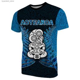 T-shirts hommes PLstar Cosmos 3DPrint Native Nouvelle-Zélande Culture Aotearoa Maori CultureTurtle Homme / Femme Harajuku Streetwear T-shirt à manches courtes L240304