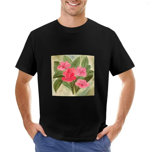 T-shirts pour hommes Plumeria T-shirt garçons imprimé animal chemise vêtements d'été drôle poids lourd pour les hommes