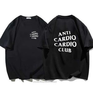 T-shirts pour hommes Plus Taille Anti Cardio Club T-shirt Gym Life Lettre Imprimer T-shirt Coton Tshirt pour Femmes Hommes Vêtements Oversize Mâle Tee Été