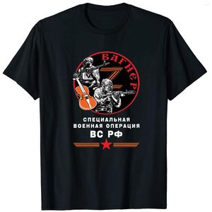 T-shirts pour hommes PMC Wagner groupe d'opérations spéciales militaires russes guerrier hommes T-Shirt col rond été à manches courtes décontracté hommes T-Shirt