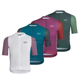 T-shirts pour hommes PNS Pro Team Cycling Jersey Hommes Vélo Court Seve Tops Breathab Tissu à séchage rapide Mountain Road Racing Bicyc Vêtements H24129