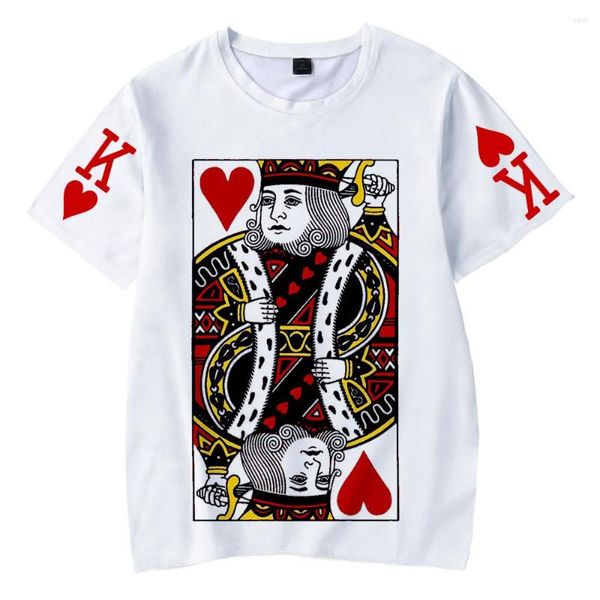 T-shirts pour hommes chemises de poker drôles Children Summer Soft Boys / Girls Brand Tops de t-shirts à manches courtes confortables