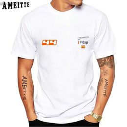 T-shirts hommes Pol Espargaro Numéro 44 GP Espagne T-shirt d'équitation Nouveaux hommes à manches courtes GS Adventure Shirt Boy White Tees Motorcycle Rider Man Tops 240130