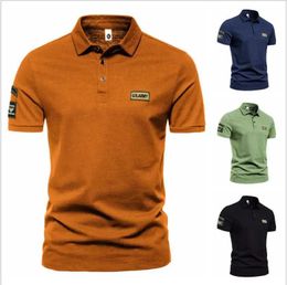 T-shirts masculins polo shirt masculin chemise masculine masculine respirant à manches courtes homme t-shirt polo hombres hommes vestime des tons d'été 2021 J240409