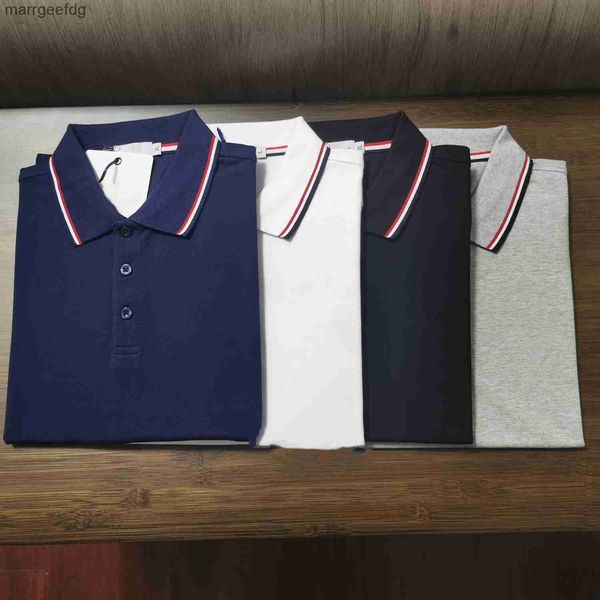Camisetas para hombres Polo Shirt T Shirt Diseñador Polo Lujo Brangdy Camisas Moda 260g Algodón puro Diseño de impresión de letras Manga corta Precio al por mayor 240301
