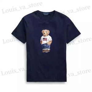 T-shirts pour hommes Polos ours t-shirt en gros de haute qualité 100% coton ours tshirt court t-shirts usa t240411