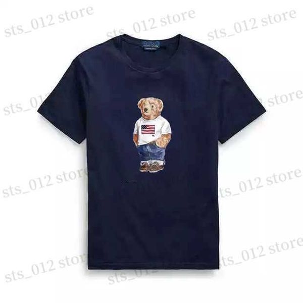 Camisetas para hombres Polos camiseta del oso Venta al por mayor Camiseta del oso del algodón de alta calidad Camisetas de manga corta EE. UU. T240326