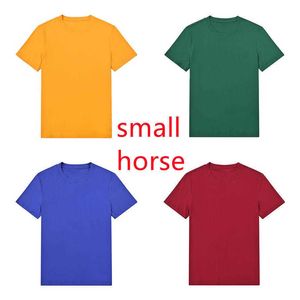 Hommes t-shirts polos été hommes et femmes couples multicolore marque estampage lettres lâche col rond coton manches courtes taille asiatique couple chemise plusieurs couleurs