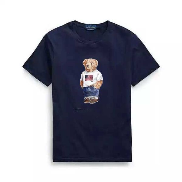 T-shirts pour hommes Polos t-shirt en gros de haute qualité 100% coton ours t-shirt à manches courtes t-shirts USA