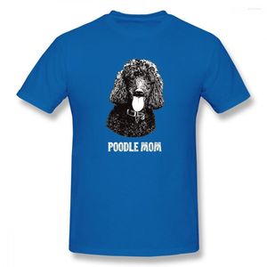 Camisetas para hombre Poodle Mom Standard Graphic Funny Basic Camiseta de manga corta Camiseta para perro Tamaño Eur