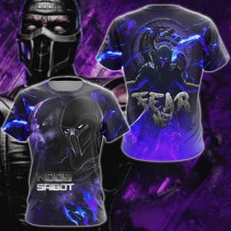 T-shirts hommes Pop Game Mortal Kombat Grphic T-shirt pour hommes Vêtements 3D Cool Designs T-shirt Femmes Y2K Tops Harajuku Mode Enfants Court Slve Y240321