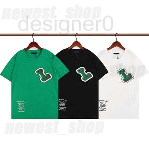 Camisetas para hombres Popular 2022 Summer Paris Designer Mens Tee Luxuring Flocking Letter Tshirt T Camiseta Fashion Fashion Fashion Green Womens Camiseta de algodón informal WBD8