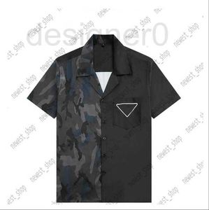 T-shirts pour hommes populaires printemps été hommes t-shirts designer luxe t-shirt camouflage épissage t-shirt mode classique vêtements pour femmes t-shirt à manches courtes lettre 8O0I