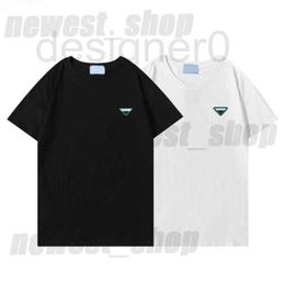 T-shirts voor heren populaire zomerontwerper Heren Shirs Clohing Shir Leer Prining Shir Women Geomery Prin Luxe Shirs Dress Ee Ops 40D5