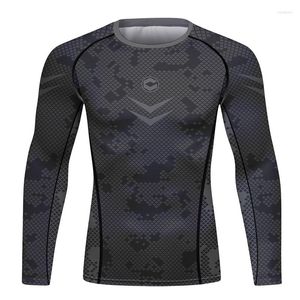 T-shirts pour hommes Premium Rash Guards Vente directe d'usine à manches longues ou pantalons Chemise de compression Imprimé Garde Super Stretch Riche en mode