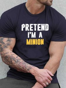Les t-shirts masculins prétendent que je suis un slogan créatif de slogan créatif slogan.