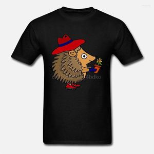 T-shirts pour hommes imprimés hommes chemise coton T-shirt col rond à manches courtes Style drôle mignon hérisson jardinier dessin animé femmes T-Shirt