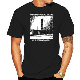 Mannen T-shirts Bedrukte Mannen T-shirt Katoen O-hals T-shirts Throbbing Gristle Death Factory Korte Mouwen Vrouwen T-shirt